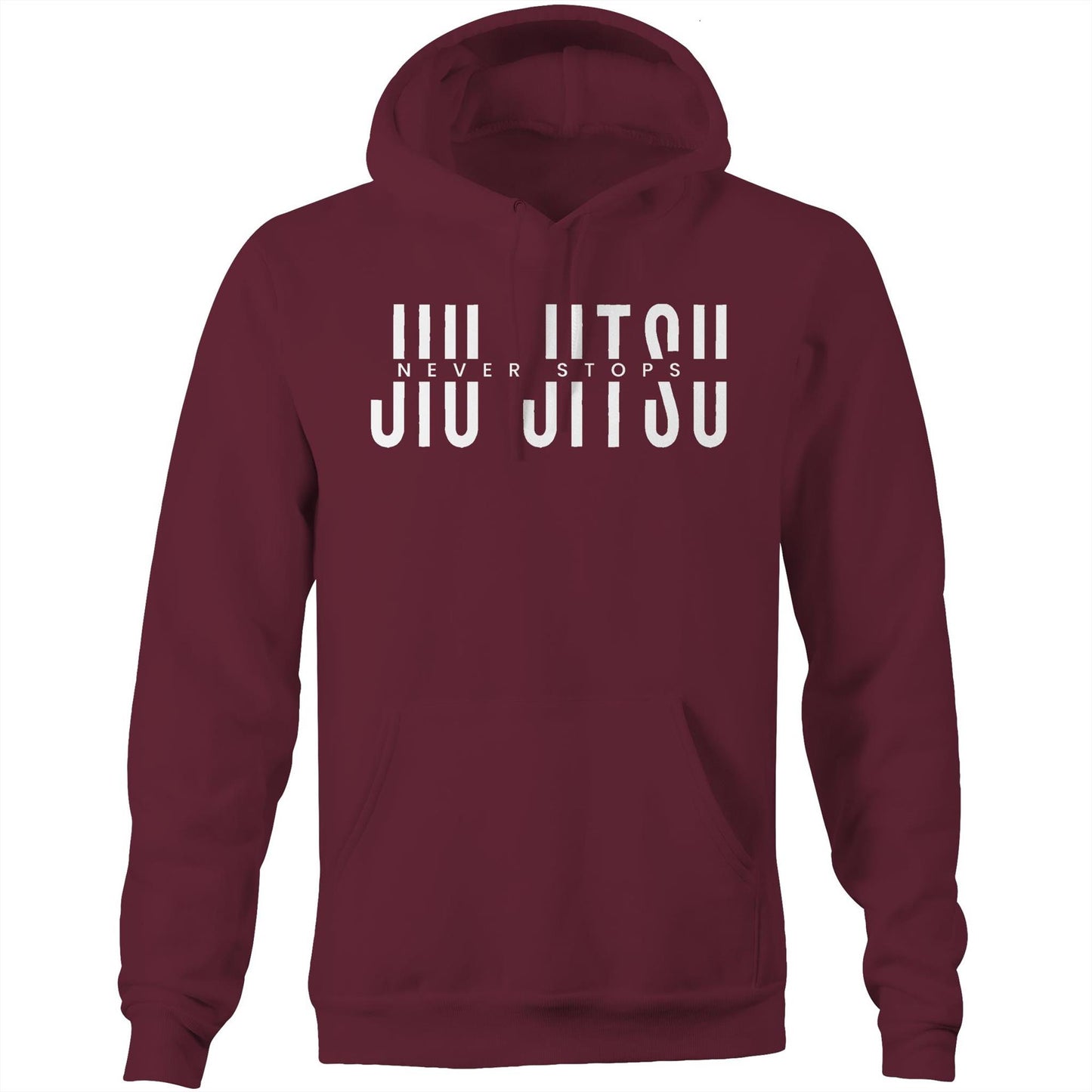 NEVER STOPS - Pocket Hoodie Sweatshirt