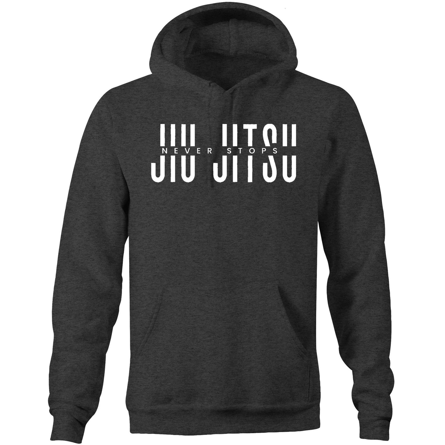 NEVER STOPS - Pocket Hoodie Sweatshirt