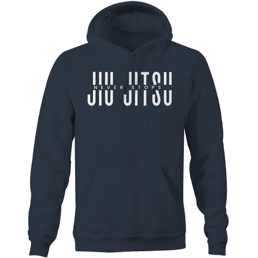 NEVER STOPS - Pocket Hoodie Sweatshirt